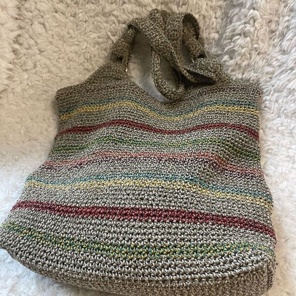 The SAK crochet Multicolor Striped Hobo medium Bag - Picture 4 of 11